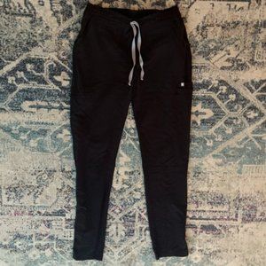 Figs Yola Skinny Scrub Pants- Black Sm Tall